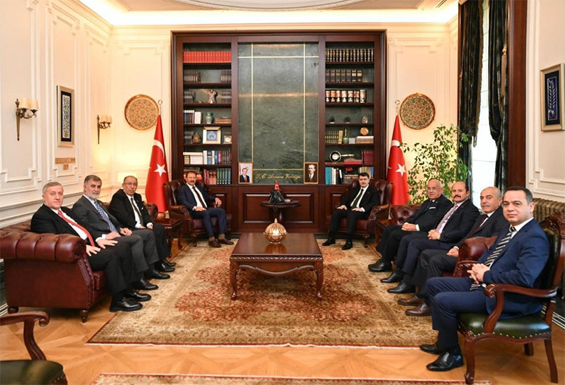 Mehmet Yiğiner ve Yönetiminden Vali Vasip Şahin ve ABB Başkanı Mansur Yavaş’a ziyaret