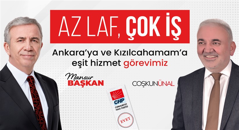 MANSUR YAVAŞ KIZILCAHAMAM’A GELİYOR